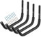Ganci resistenti per kayak da interni, 38,8 cm, montaggio a parete, 2 paia di supporti per canoa, per paddle, scale, tavole da surf, snowboard (38,8 cm)