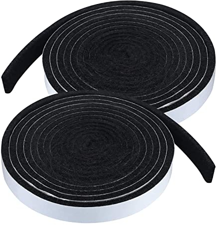 Carkio BBQ Gasket High Heat Temp Seal, Smoker Gasket 19.6 FT Long BBQ Smoker Self Stick Seal Tape, 3/4 x 1/8 BBQ Gasket Smoker for Smokers and BBQ Lid,Outdoor Products