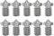 IdeaFormer 10 Stück 0,4mm V6 Nozzle 3D Drucker Edelstahl Düse Set, V6 Extruder Nozzles für Anycubic i3 Mega/Kobra Neo/Go für Prusa i3 MK3 3D Drucker Extruder Zubehör