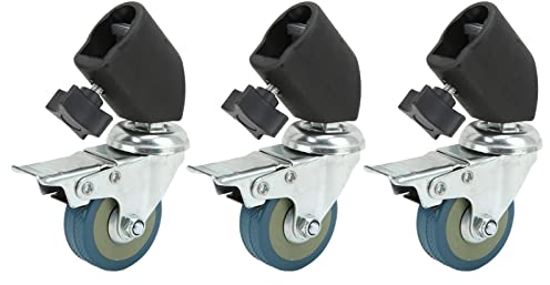 Ruedas de Trípode Juego de Ruedas Giratorias para Fotografía para Soporte de Luz Otro Equipo de Fotografía Juego de Ruedas Giratorias de 3 Piezas de 22 Mm para Soporte de Luz de