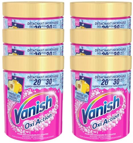 Vanish Oxi Action Fleckenentferner, wirksam ab 20 °C, 6 Packungen à 940 g