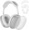 Coque en silicone pour écouteurs AirPods Max, coussinets d'oreille/bandeau accessoires pour Apple AirPods Max (USB-C/Lightning) (2024/2020), blanc brumeux