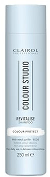 Clairol Professional Colour Studio | Step 3 Revitalise | Colour Protect Shampoo for Coloured Hair | Prolongs colour vibrancy with non-stop shine | All hair types | Vegan | 250 ml