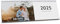 PrintPlanet® Tischkalender 2026 mit eigenen Fotos – personalisierter Fotokalender im Querformat – mit Kartonaufsteller – Kalender mit Bildern & Widmung – individuell gestalten