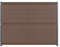 DECKLINEA Kit Occultation Bois Composite - Brun - Hauteur : 193 cm - AKIDO - Lattes Pleines Résistantes - Montage Facile - Haute Resistance - 3 Couleurs Disponibles