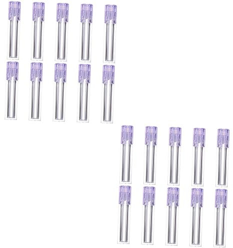 Housoutil 2sets Hydrating Lip Oil Vials Refillable Lip Bottles Cap Gloss Base Oil Moisture for