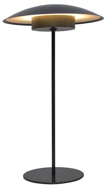 newgarden - SARDINIA Tragbare Tischleuchte. Warmes LED-Licht. Mit wiederaufladbarem Akku bis zu 20 Stunden Betrieb (Anthrazit, 40 cm)
