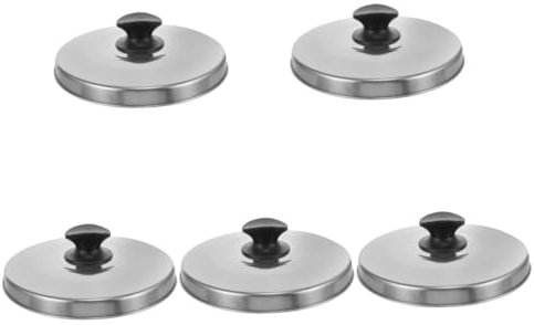 MAGICLULU 5 Uds Tapa De Olla Arrocera Tapa De Acero Inoxidable Tapas para Olla Arrocera Cubierta De Sartén Piezas De Olla Cubierta De Olla Arrocera Tapa De Olla Tapas De Cocina Cubierta De