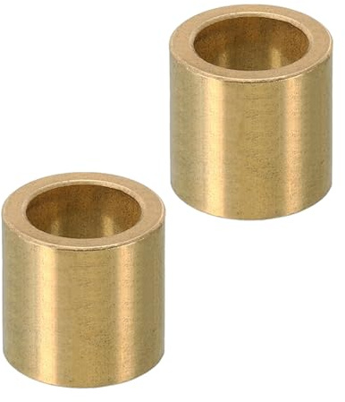 PATIKIL Entretoises en Laiton M14, 2pcs Entretoise Métallique Cuivre à Vis Ronde, Rondelle Plate pour Vis Tige Filetée Écrous Boulons Gonds de Porte, 14mm ID x 20mm OD x 20mm Hauteur
