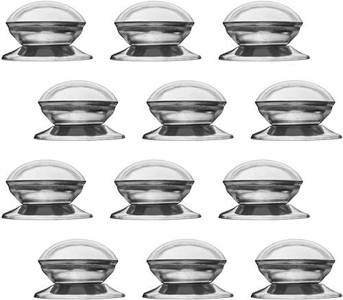 Mango de olla, perilla de tapa de olla, 12 piezas de perilla de agarre de olla, perilla de tapa de perilla de olla universal, perillas de cubierta TeakettlLid for HomKitchen (color: plata)