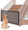 Red de barrera para mascotas, puerta de seguridad para bebés, puerta de malla para perros, red de aislamiento seguro, puertas de escalera plegables para perros, gatos, niños pequeños, 110 x 72 cm