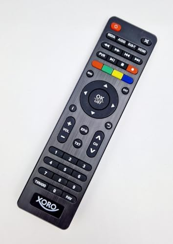 Infratex Fernbedienung für XORO HRK7622, HRK7670, HRK7672, HRM7670, HRT7622, HRT8730, HRT8729, HRT8770, HRT8772 Twin, HRT8772 HDD