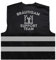 Bräutigam Support Team Tresen JGA Warnweste BZW. Signalweste mit reflektierendem Aufdruck - Größe XXL / 3XL, Schwarz