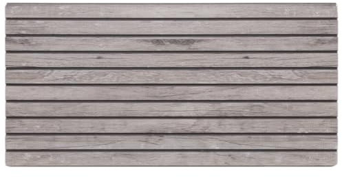 vidaXL 3D Wandpaneele 5 STK., Wandpaneel mit Holz-Optik, Wandaufkleber für Küche Schlafzimmer Wohnzimmer, Wandverkleidung, Grau EPS