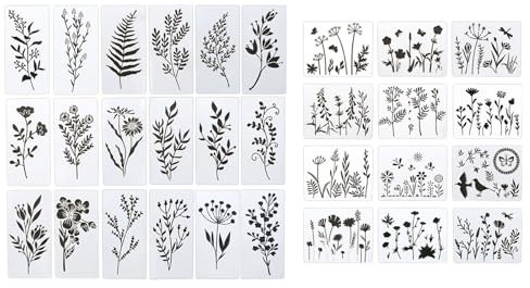 Zdprkqzvz Schablonen-Set für Planer, Zeichnen, Scrapbooking, Schablonen für Planer, Notizbuch, 30 Stück