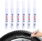 Lot de 6 Marqueur Blanc, Stylo Peinture Voiture, Marqueurs de Peinture pour Pneus, Acrylique Feutres Marqueurs, Marqueurs Permanents Blancs Imperméables,Marqueurs Textiles,Pour Bois,Métal,Verre,Pierre