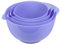 BoxedHome Violet Nesting Plastic Mixing Bowl Set with Pour Spout, Microwave and Dishwasher Safe, BPA Free Non-Slip Base, Set of 4, Great for Prepping, Baking, Cooking