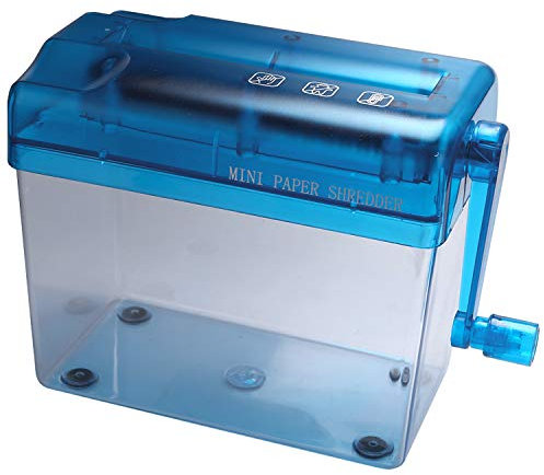 Gokeet A6 Mini Manueller Aktenvernichter Desktop Hand Kurbel Aktenvernichter