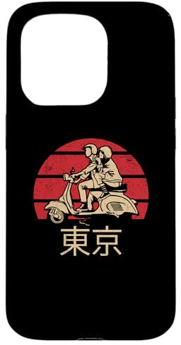 iPhone 15 Pro Tokyo Japan Vintage Style Scooter Design Case