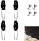 BRDTKUGV 4 PCS Photo Frame Stand, Metal Easel Back Support, Black, Durable Picture Stands Display, With Screws, For Display Craft Fairs, Cookbooks