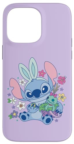 Disney Lilo & Stitch Cute Easter Bunny Stitch and Scrump Hülle für iPhone 14 Pro Max