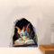 PLIGREAT 8 Stück 3D Lesen Drachen Wandaufkleber, Drache im Loch Wandtattoos Lustige Loch Wandaufkleber Abnehmbare Vinyl Peel and Stick Art Aufkleber für Küche Kinderzimmer Kinderzimmer Schlafzimmer
