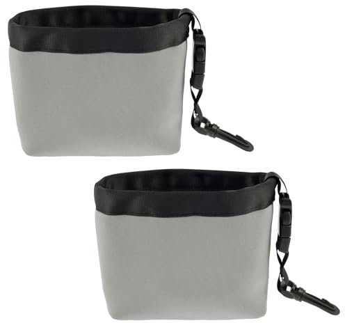 TNTGMG Reinigungsbeutel für Golf, 2 Stück, Lederball, tragbar, Scrub Tasche, Golf-Zubehör, Reinigungsset, wasserfest, waschbar, Cleans Club Grooves, Dry Outdoor, 16 x 14 x 6 cm