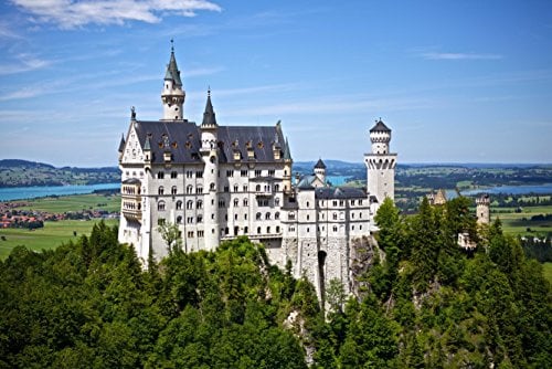 Neuschwanstein Puzzle 1000 Teile | Orte Puzzle mit hochwertiger Puzzleaufbewahrung 38x52CM