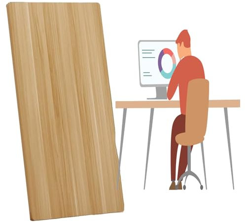 Schreibtischplatte aus Massivholz, große ausziehbare Tischplatte mit natürlicher Holzmaserung für verbesserten Arbeitsplatz