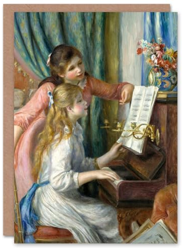 Artery8 Pierre Auguste Renoir Art Card Two Young Girls at the Piano