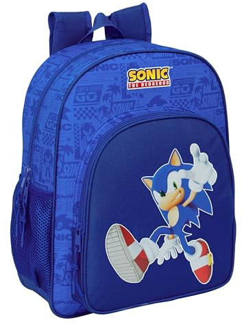 safta SONIC Schulrucksack für Kinder, Kinderrucksack, anpassbar an Kinderwagen, ideal für Kinder im Schulalter, bequem und vielseitig, Qualität und Widerstandsfähigkeit, 32 x 12 x 38 cm