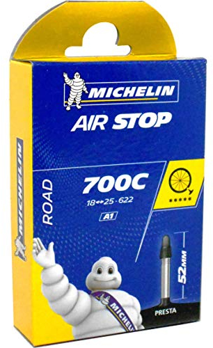 MICHELIN 700X18-25 52MM Cámara Road 700 x 18-25, válvula Presta (Fina), 52 mm, Unisex, Negro, 18/25C-622