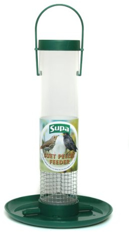 Supa 4 Suet Pellet Feeder Large, 30 cm, 200 g, Transparent