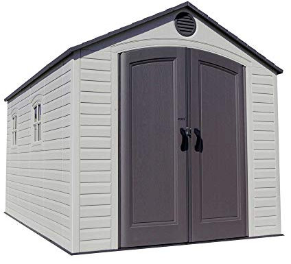 LIFETIME Outdoor Storage Shed, Desert Sand, 8 x 12.5 ft