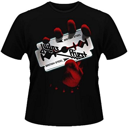 T-Shirt officiel JUDAS PRIEST Classic Acier britannique toutes les tailles