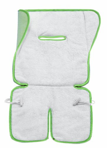 Italbaby 050.0030 Universal-Sitzauflage für Kinderwagen, wendbar, mit Frottee Grün/Limette