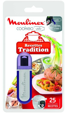 Moulinex Clé USB de 25 Recettes Tradition XA600211 Accessoire Cookeo Officiel Compatible avec Multicuiseurs Cookeo YY2943FB CE702100