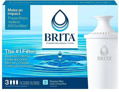 Brita Replacement Filters 3 Count (Advanced) White