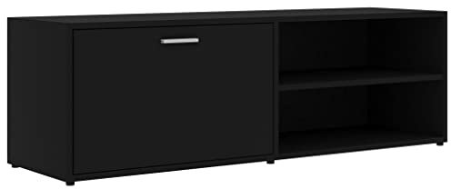 vidaXL Mobile Porta TV Consolle Credenza Madia Armadietto Basso Mobiletto Mobile HiFi Arredo unità Multimediale Nero 120x34x37cm in Truciolato