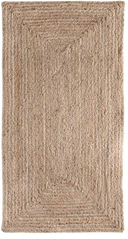 -LUXOR- living Naturteppich Salo - Jute Teppich Boho aus natürlichen Materialien handgefertigt - Teppich Wohnzimmer 160 x 230 cm