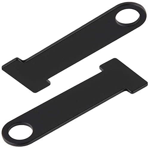 XYDZ Helmet Lock Extension for Motorcycle, 2pcs Motorcycle Open/Full Face Helmet Lock Quick Release Buckle Fastener - Black