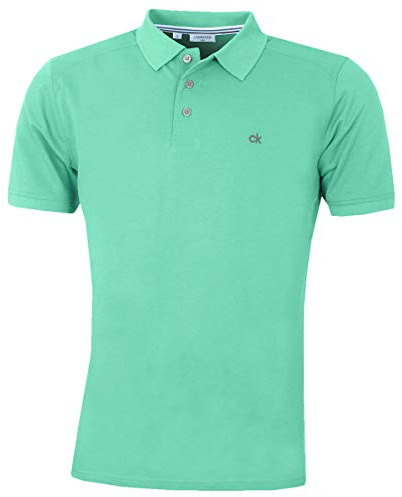 Calvin Klein Mens Campus Polo Shirt - Mint - S