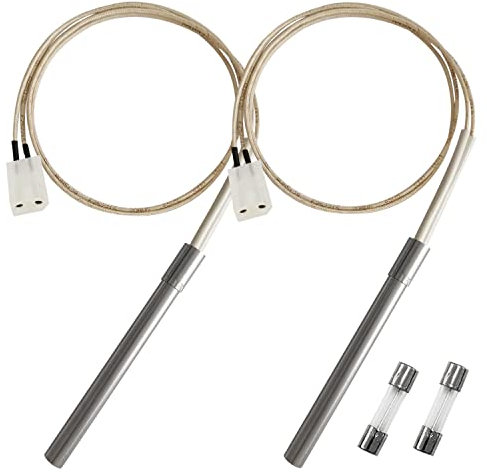 Entsong Ersatz-Heißzünder-Set, kompatibel mit Pit Boss Holzpellet-Grill und Camp Chef Pellet-Grill, mit Zwei Heißzünder-Sets und Zwei Sicherungen.