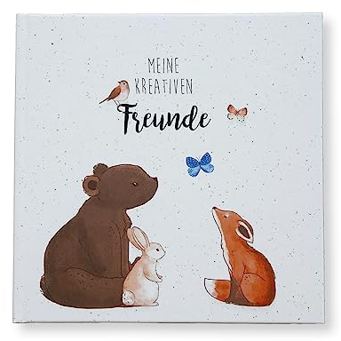 Schokoladenseite Kreatives Freundebuch Waldtiere Friends01 | Grundschule Freundebuch zum Ausmalen | Freundschaftsbuch | Kindermalbuch | Geburtstagsgeschenk | für Jungen und Mädchen