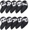 10 Pcs Synthetic Leather Iron Golf Head Covers Strong Magnetic Closure Long Neck Protect Club Shaft Clearly Number Tag 3-9/A/P/S (White Number)