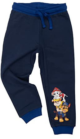 Paw Patrol Joggingshose für Jungen - Chase, Marshall & Rubble Kinder Trainingshose Sweathose Hose Blau