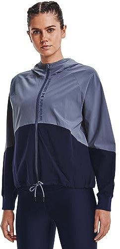 Under Armour Damen Women's Ua Woven Full-zip Jacket Warmup Tops, Aup, M EU