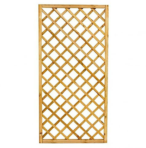 MONDO VIRO un mondo a casa tua Panneau Rectangulaire Grillé en Bois de Pin Imprégné - Le Complément Mobilier Modulaire pour Intérieur et Extérieur (90 x 180 cm) Vert MVPANN