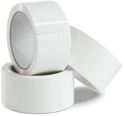 OPIROS Nastro Adesivo Acrilico Per Imballaggio Bianco Silenzioso Low Noise mm.50 x mt.132 Imballo Pacchi Trasloco Trasporto Spedizioni Uso Generico (36)