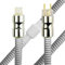 Kiuwxduy 10AWG Cavo Alimentazion Hifi Schermato，Con Anello In Ferrite,High-End Audiofilo Rame Privo Di Ossigeno Audio Cavo(1.5m)